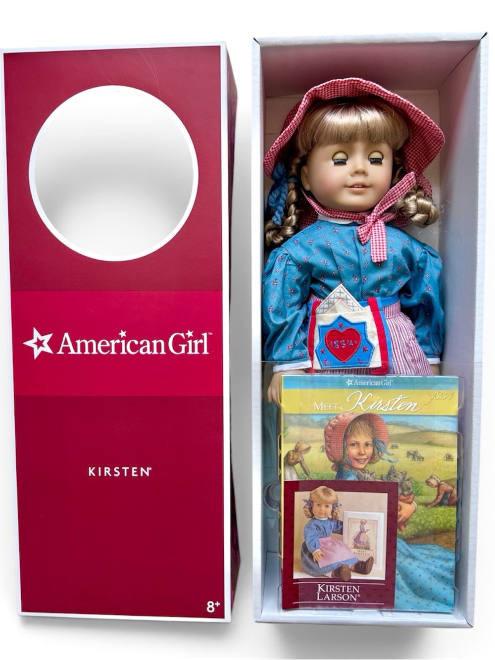 American Girl Doll Kirsten Larson 18” With Box & Book Historical Character MIB